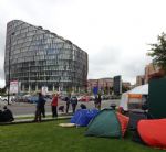 Co-op evicts young homeless people from grass verge in Manchester